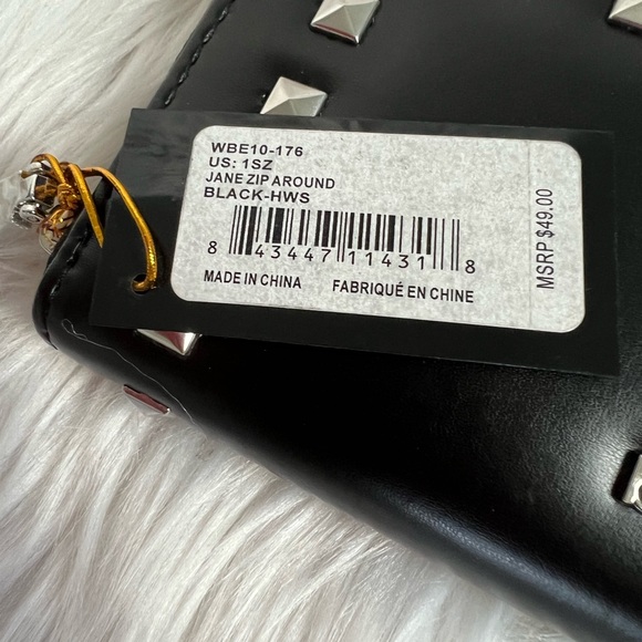 NWT BEBE JANE ZIP ARROUND WALLET WRISTLET CASE - Picture 9 of 12